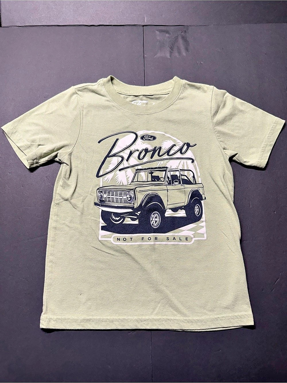 Ford Bronco Graphic Tee Girls 7 Green Good